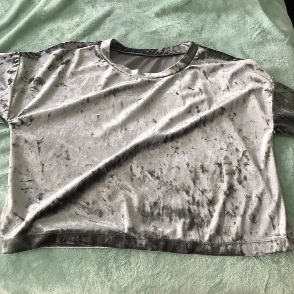 Velvet crop top